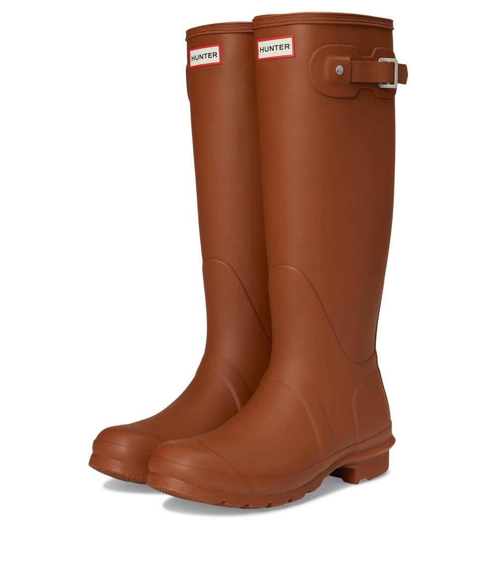 HUNTER WOMENS ORIGINAL TALL BOOTS MEDIUM BROWN,10 MEDIUM - Picture 1 of 7